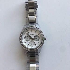 Fossil Clear Band Watch